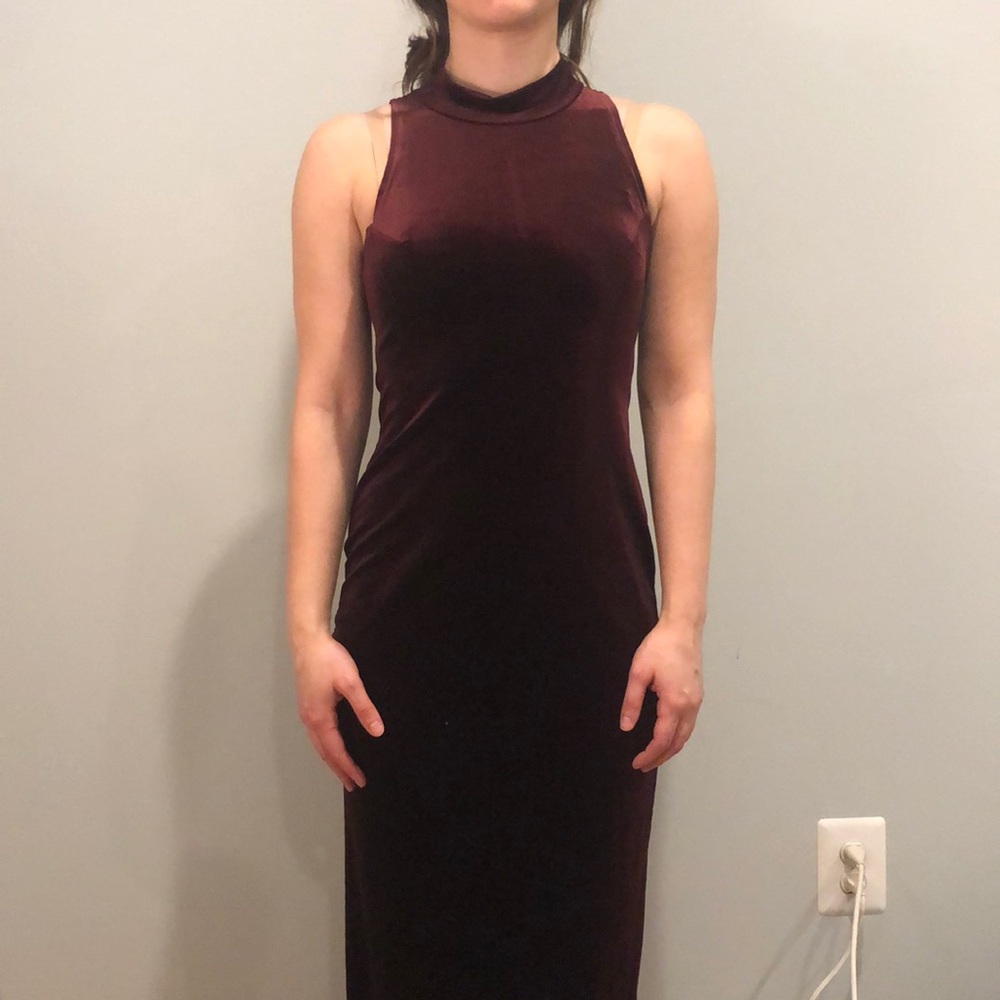 Long velvet dress